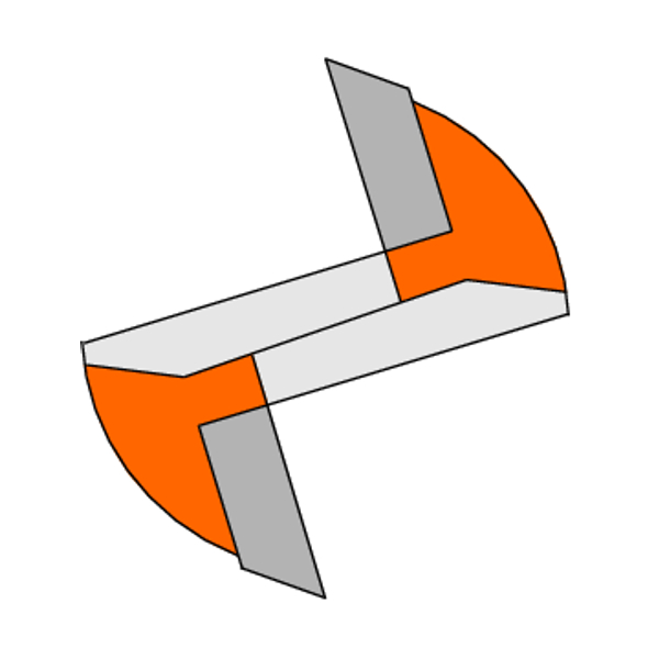 Fresas para corte recto en canales, seria larga - CMT