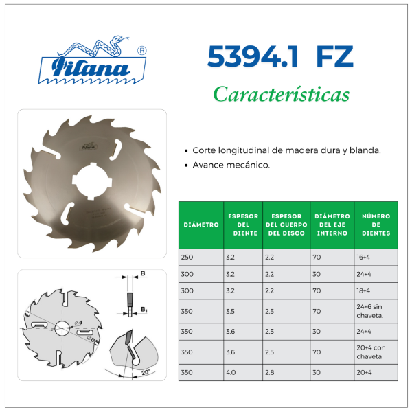 SIERRA CIRCULAR PARA MULTILÁMINA - PILANA (22 5394.1FZ )